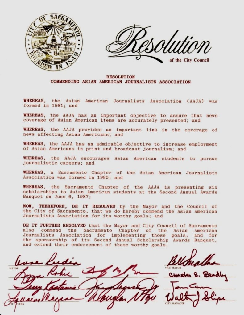 City council resolution
