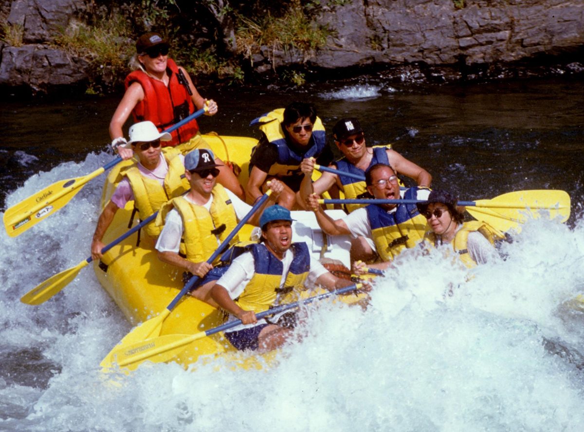 AAJA members rafting.